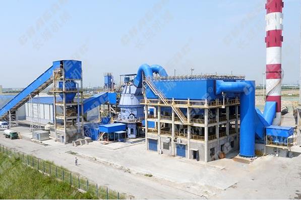 河北唐山年產100萬噸礦渣微粉總包生產線