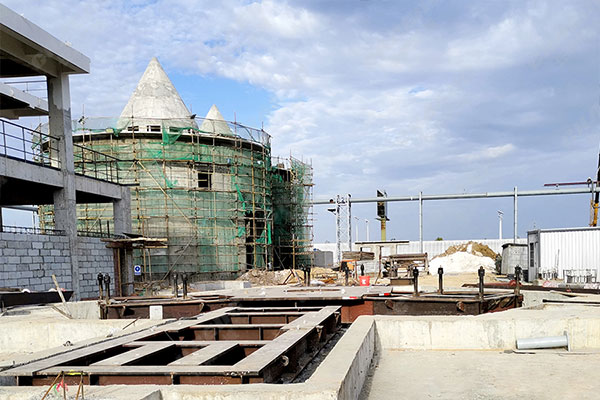 安徽年產(chǎn)60萬噸鋼渣線項(xiàng)目安裝現(xiàn)場